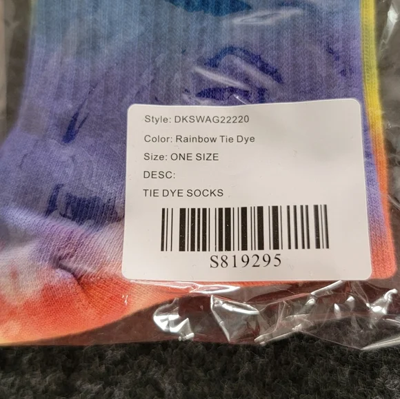 Dolls Kill rainbow socks - Picture 3 of 5